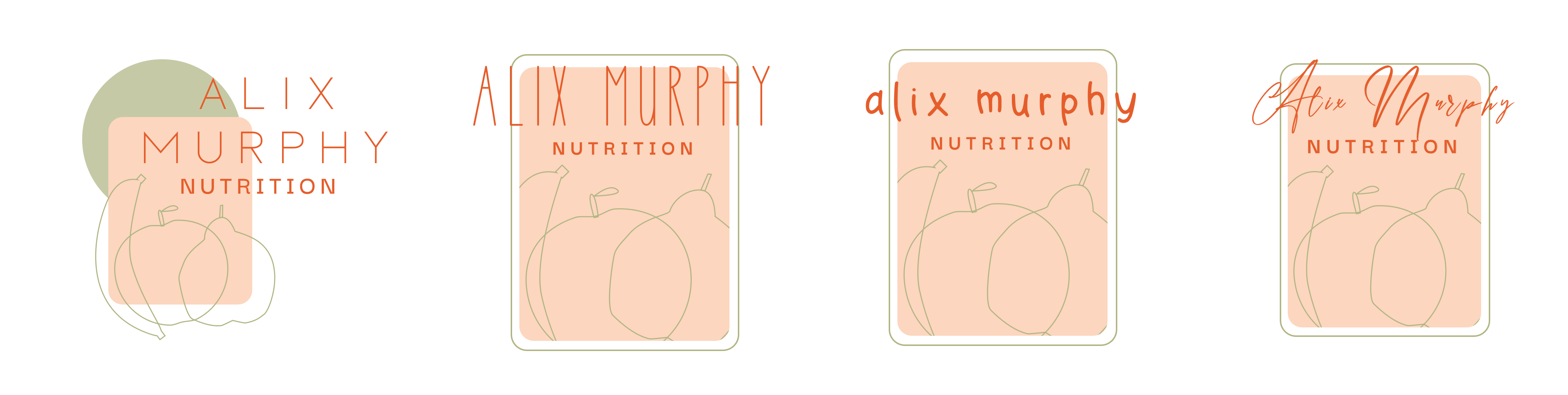 AM Nutrition logo ideation