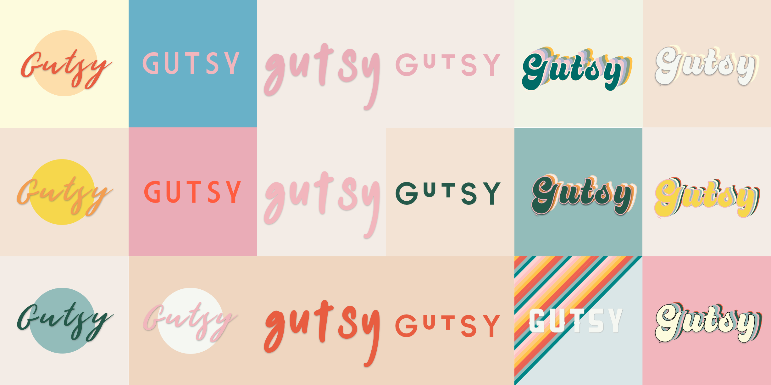 Gutsy logo ideation