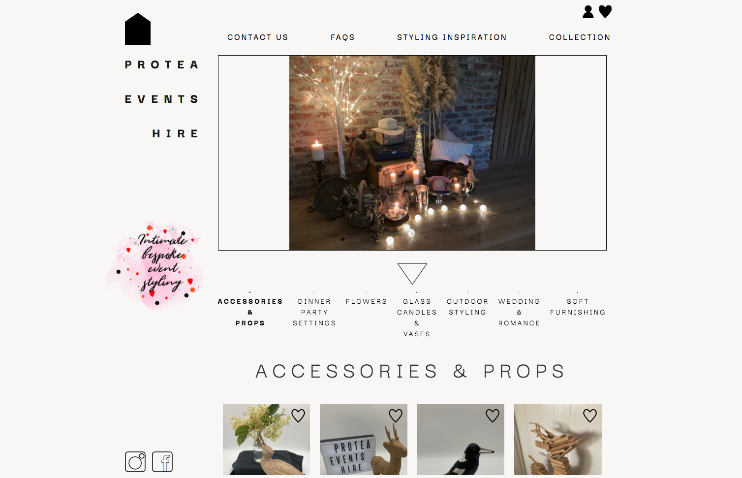 Protea Events Web Design