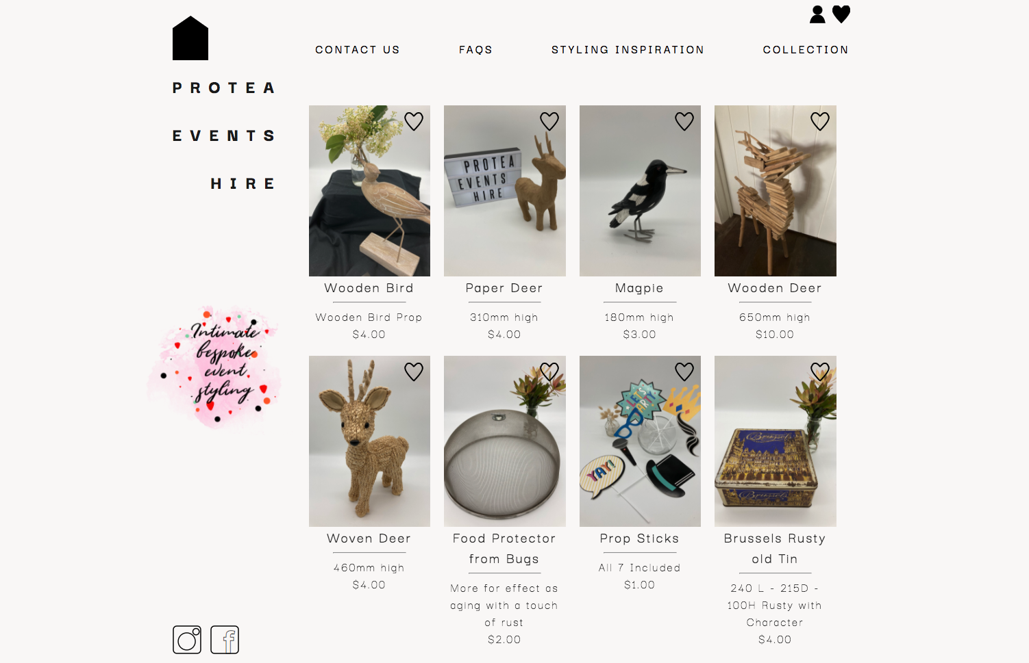 Protea Events Web Design