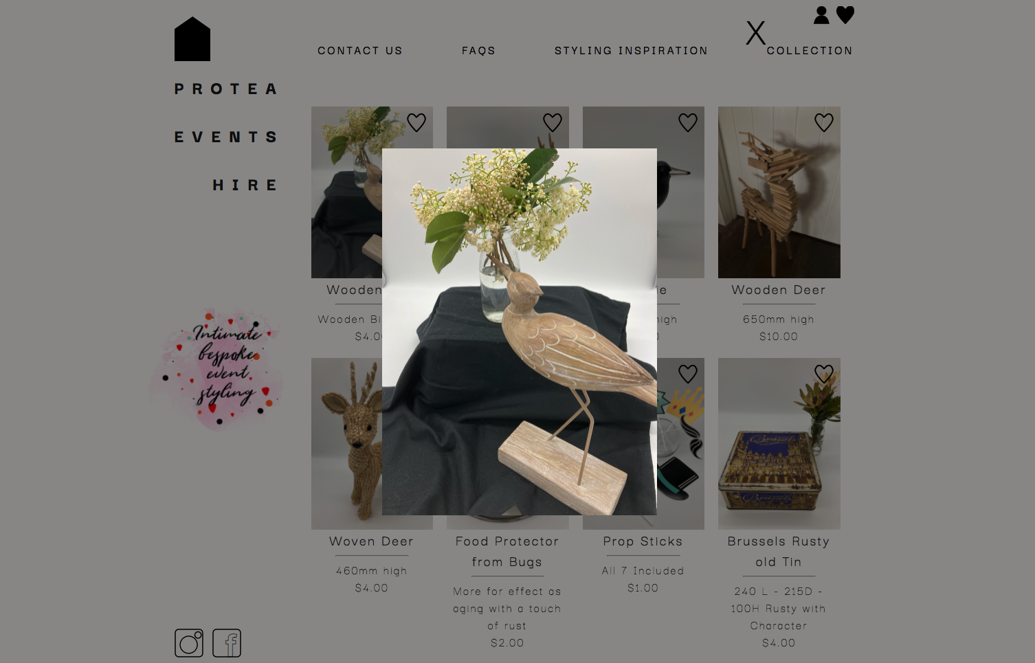 Protea Events Web Design