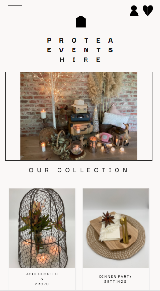 Protea Events Mobile Design