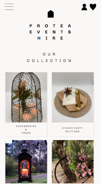 Protea Events Mobile Design