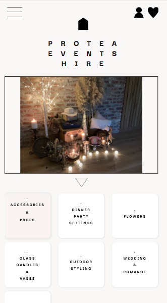 Protea Events Mobile Design